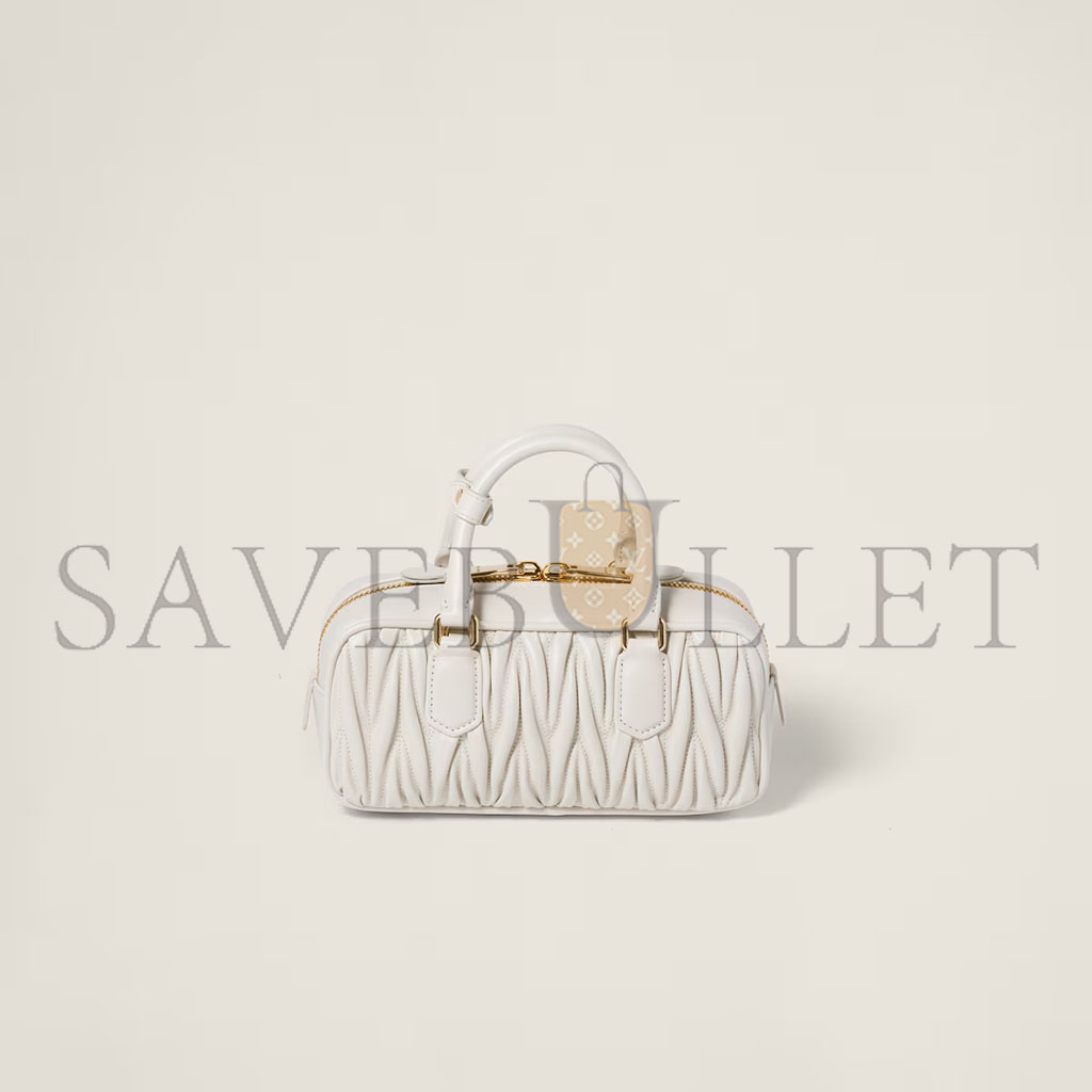 MIU MIU ARCADIE MATELASSÉ NAPPA LEATHER BAG 5BB142 (22*10.5*7.5cm)